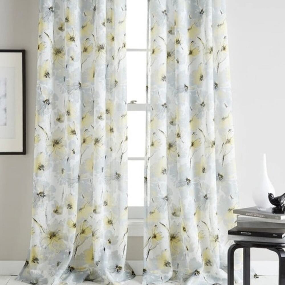DKNY Modern Bloom 50" x 63" Curtain Panel
